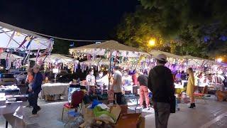 Yunnan travel - Kunming Night Fair【雲南】昆明的地攤很特別，擺到了居民小區裡，連老外也來湊熱鬧…