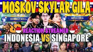 MOSKOV SKYLAR GILA! REACTION STREAMER RRQ VS EVIL SINGAPORE MATCH 1 ESL SNAPDRAGON