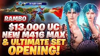 PUBG Mobile Untamed Celestial Lucky Spin + Maxing The New M416 (lvl 8)  || Rambo