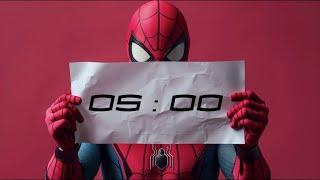 5-Minute Marvel: Spiderman's Countdown Timer | Quick Boost for Your Day! ⏳