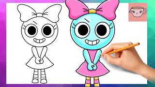 How To Draw Poppy from Dandy's World | Easy Drawing Tutorial