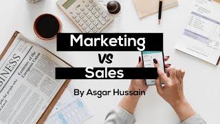 MARKETING VS SALES | MARKETING MANAGEMENT | BASICS OF MARKETING|