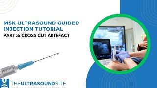 Part 3: Ultrasound guided injection tutorial: Cross cut artefact.