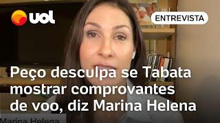 Marina Helena reitera acusações a Tabata sobre jatinho: 'Peço desculpa se ela mostrar comprovantes'