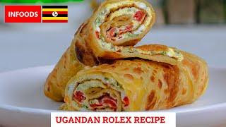  Ugandan Rolex Recipe | How to Make Chapati Rolex | Ugandan Street Food | Infoods