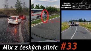 Mix z českých silnic - 33 | Jízda v krupobití, předjíždění v křižovatce a důchodce přechází dálnici