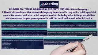 Welcome Video for Sterling Commercial Property Services