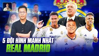 THE LOCKER ROOM | 5 ĐỘI HÌNH MẠNH NHẤT CỦA REAL MADRID TRONG MÙA GIẢI 24/25: MBAPPE SẼ CHƠI Ở ĐÂU?