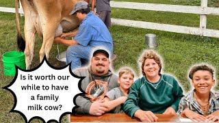 Is it Worth our While to Own a Family Milk Cow?