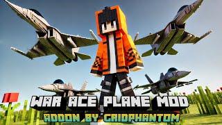 Military Aircraft Mod MCPE 1.21 Showcase | War Ace Plane Add-On | Minecraft Modern Combat