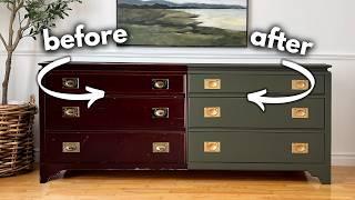 Turning a $40 Thrifted Dresser into a High End Showstopper!