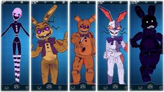 Extra Retro FNAF Characters FNAF AR Workshop Animations