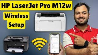 How to Configure HP LaserJet M12w to Network and Connect to Wi-Fi (Urdu/Hindi) I best printer 2024