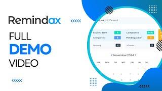 Remindax full demo video