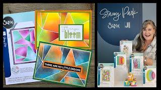 Take 2 Tuesday Class 34  Today we make a make with a new stencil by Sizzix called Down the Line