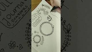 Bullet Journal Flower Boarders #shorts