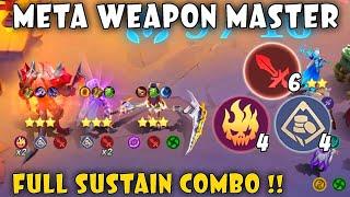 BEST COMBO FOR WEAPON MASTER !! 99.99% SUSTAIN META !! MAGIC CHESS MOBILE LEGENDS