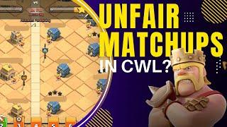 Unfair matchups in CWL?