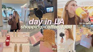 LOS ANGELES VLOG | the grove, shopping, glossier, coffee