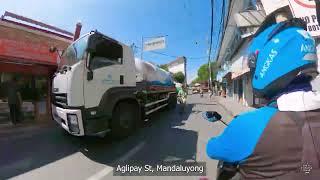 Hulo, Mandaluyong to Santa Mesa, Manila Ride in 1minute [4K30] Virtual Drive #shorts