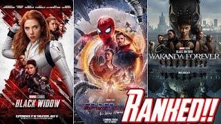 MCU Movies RANKED!! (Phase 4) - Worst to Best!!