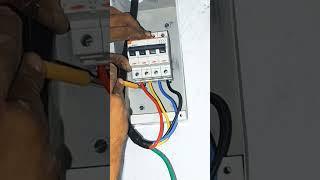 Mcb Connection Mcb Fitting in box #shortvideo #ytshort #shorts #electric #electrical