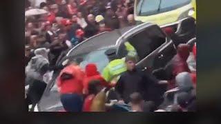 Driver plows into crowd of Liverpool soccer fans, injuring dozens