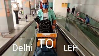 Delhi  to Leh , Ladakh in coronavirus l First flight experience l Journey to Leh in COVID -19