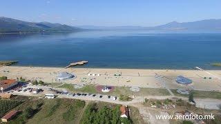 Aerofoto.mk: Stenje beach by drone, Prespa, Macedonia