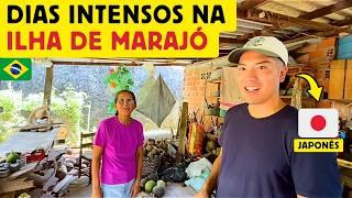 Um japonês tendo dias intensos na Ilha de Marajó