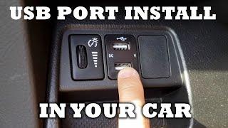 How to Install a USB Charging Port in your Car