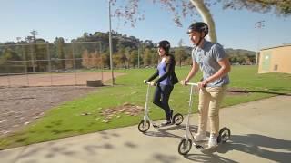 Razor A6 Big Wheel Commuter Kick Scooter Ride Video