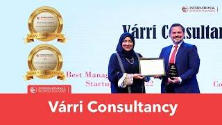 Várri Consultancy wins two awards for Best Management Consulting Startup UAE 2022