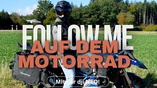 Follow me auf dem Motorrad mit dji Neo