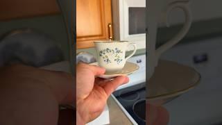 Tea Cup Candle  Of The Day ️Forget-Me-Not  #wpg #candle #manitoba #vintage