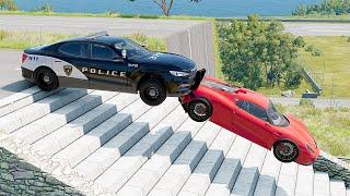 Mobil vs Stairs #7 - BeamNG Drive