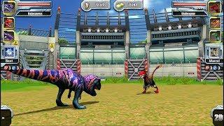 Jurassic Park Builder JURASSIC Tournament Android Gameplay - Rajasaurus VS Utahraptor