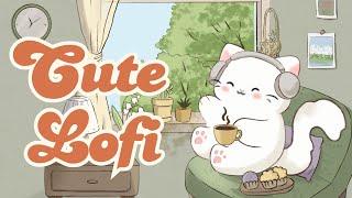 Cute Lofi Kitty 1 Hour Cafe Song  Stream cafe cute & relaxing music  Make Your Day Better