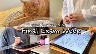 Eng) Med Student Vlog l Final exam l Korean-American Student l 1st year l How to study efficiently 