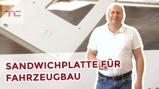 Sandwichplatten für Fahrzeugbau aus GfK