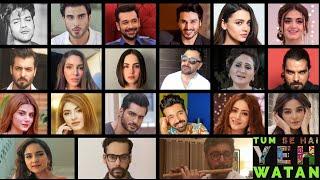 Ye Watan Tumhara Hai | Shany ft Pakistani Actors and Actresses #TumSeHaiYehWatan