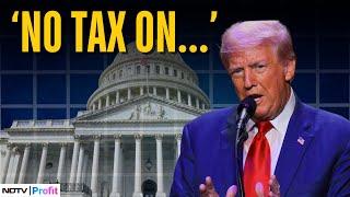 "No Tax On Tips, Overtime And Social Securtiy Benefits": Donald Trump | Big tax Relief For Americans