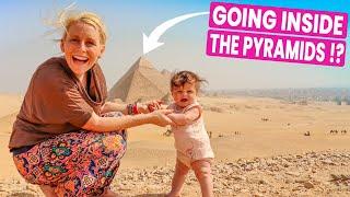 CAN YOU GO INSIDE THE PYRAMIDS ?? Exploring the Great Pyramids of Giza with us