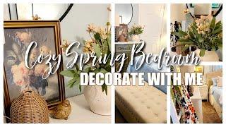 NEW! SPRING DECORATE WITH ME || COZY SPRING BEDROOM IDEAS || ROBIN LANE LOWE