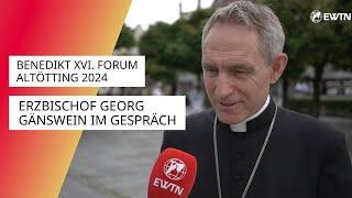 Erzbischof Georg Gänswein | EWTN.TV auf dem Benedikt XVI. Forum Altötting 2024