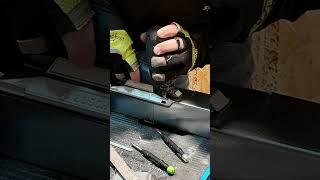 Fabricate 90 bend in metal trunking HOW TO