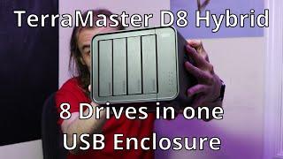 TerraMaster D8 review, 8 drives in one USB enclosure