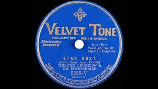 1931 Ben Selvin (as ‘Chester Leighton’) - Star Dust (Smith Ballew, vocal)