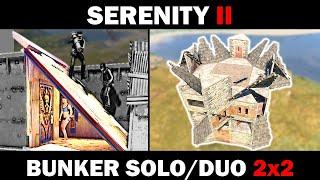 Serenity 2 - Simple 2x2 Solo/Duo RUST Bunker Base | 23-27 Rockets to TC