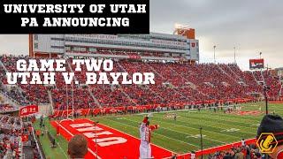 Utah Marching Band Announcing - Game 2 vs. Baylor